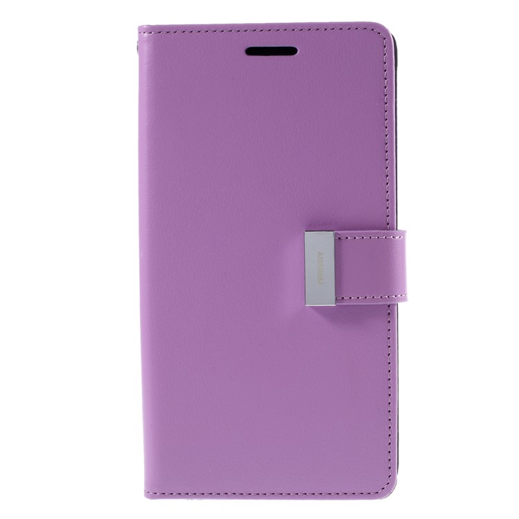 MERCURY GOOSPERY for Samsung Galaxy Note 5 Rich Diary Leather Case Accessory - Purple-3