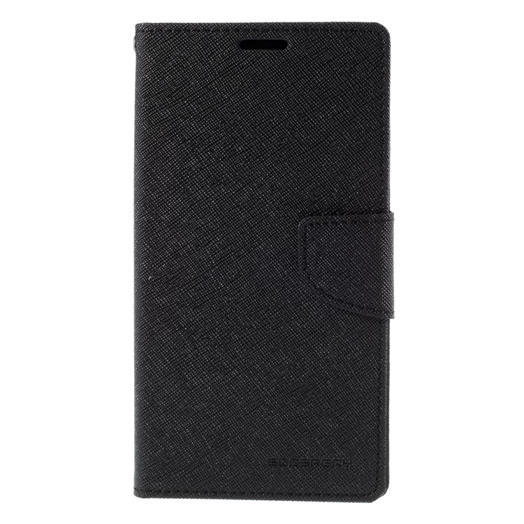 MERCURY Goospery Leather Wallet Case for Samsung Galaxy Note 5 with Stand - Black-3