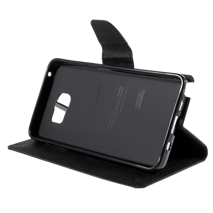 MERCURY Goospery Leather Wallet Case for Samsung Galaxy Note 5 with Stand - Black-4