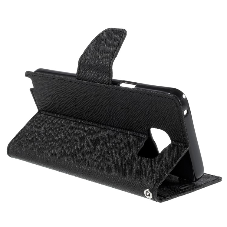 MERCURY Goospery Leather Wallet Case for Samsung Galaxy Note 5 with Stand - Black-5
