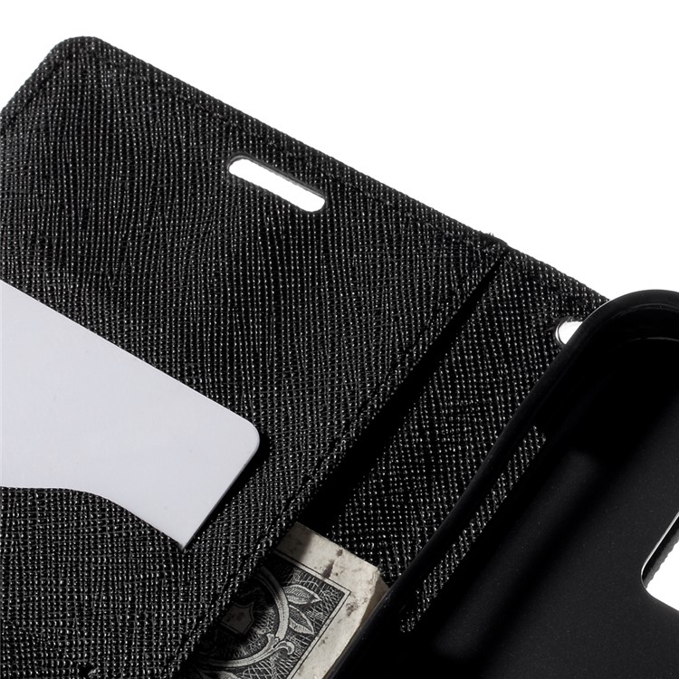 MERCURY Goospery Leather Wallet Case for Samsung Galaxy Note 5 with Stand - Black-7