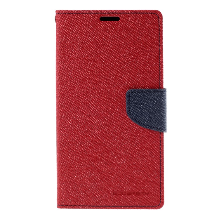 MERCURY Goospery Leather Wallet Cover for Samsung Galaxy Note 5 with Stand - Red-3