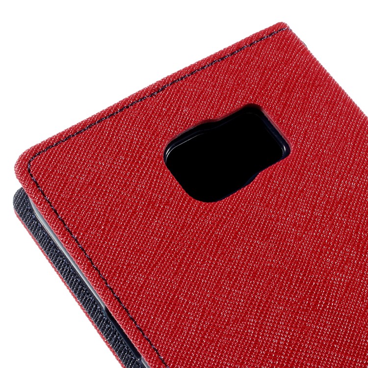 MERCURY Goospery Leather Wallet Cover for Samsung Galaxy Note 5 with Stand - Red-9
