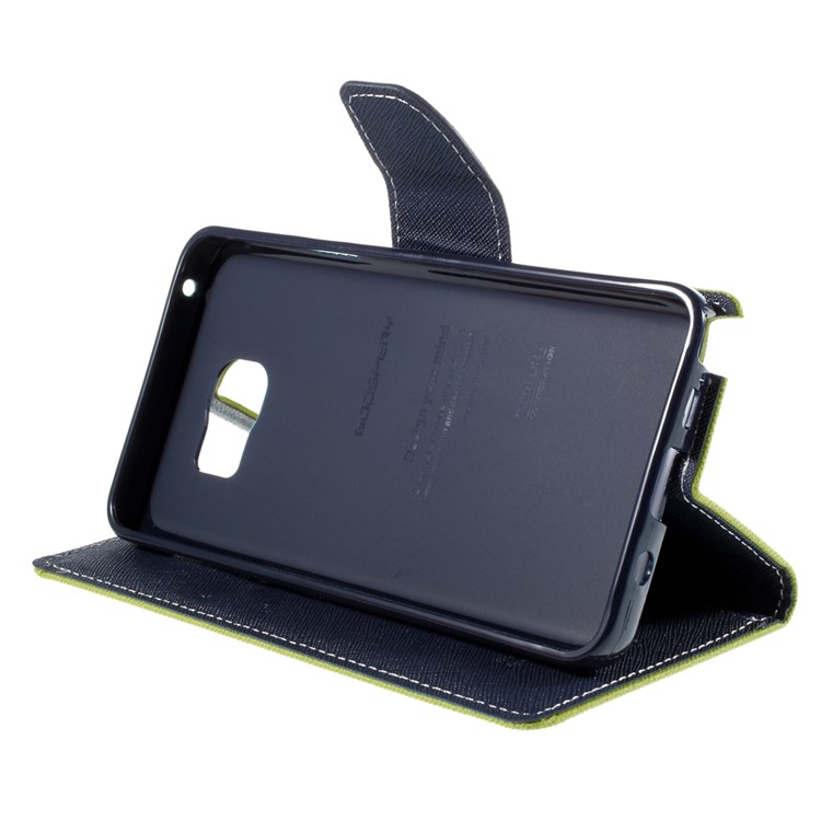 MERCURY Goospery Leather Wallet Cover for Samsung Galaxy Note 5 with Stand - Green-4