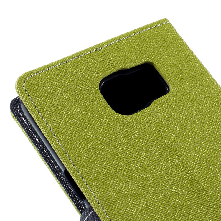MERCURY Goospery Leather Wallet Cover for Samsung Galaxy Note 5 with Stand - Green-9