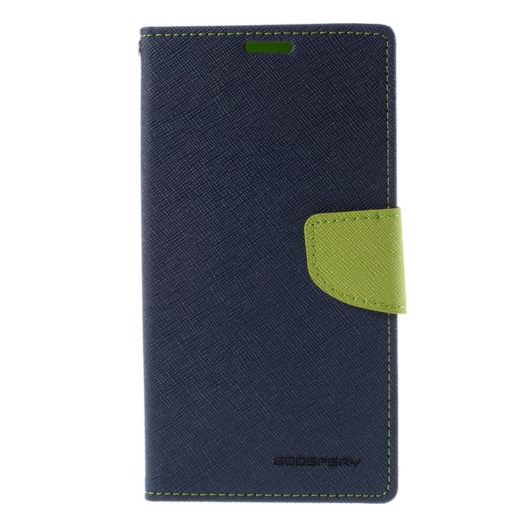 MERCURY Goospery Leather Wallet Cover for Samsung Galaxy Note 5 with Stand - Blue-3