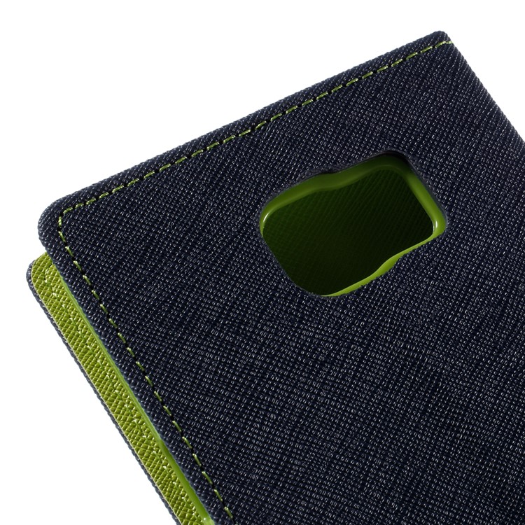 MERCURY Goospery Leather Wallet Cover for Samsung Galaxy Note 5 with Stand - Blue-9