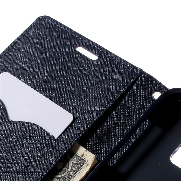 MERCURY Goospery Leather Wallet Cover for Samsung Galaxy Note 5 with Stand - Purple-7