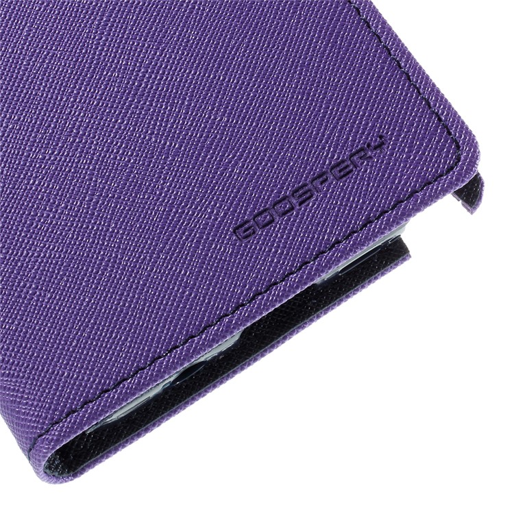 MERCURY Goospery Leather Wallet Cover for Samsung Galaxy Note 5 with Stand - Purple-8