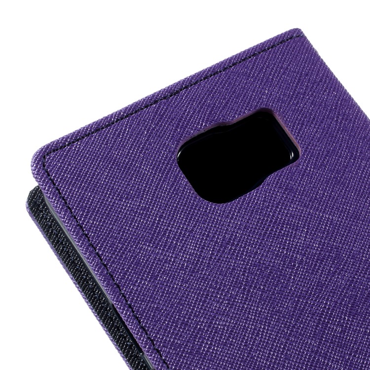 MERCURY Goospery Leather Wallet Cover for Samsung Galaxy Note 5 with Stand - Purple-9
