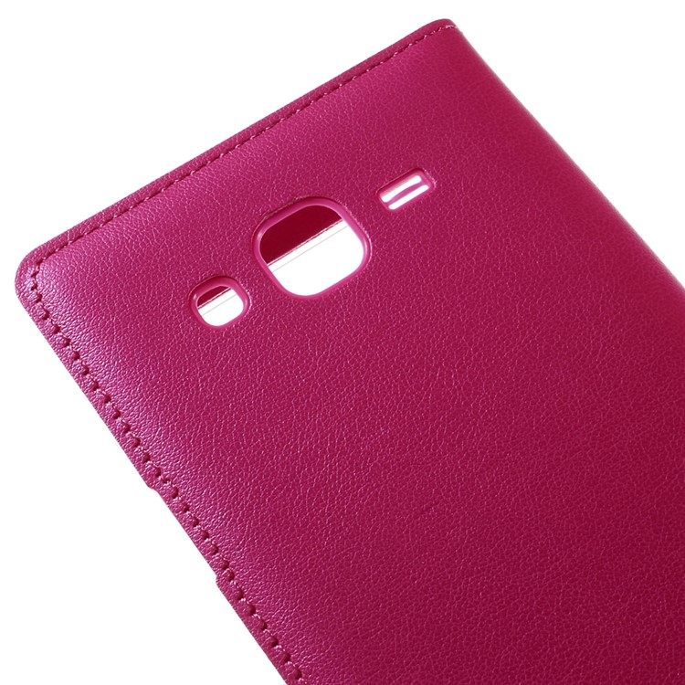 View Window Leather Flip Battery Housing Shell for Samsung Galaxy J5 SM-J500F - Rose-5