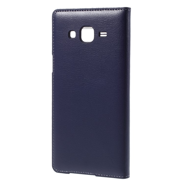 View Window for Samsung Galaxy J5 SM-J500F Leather Flip Battery Housing Cover - Blue-3