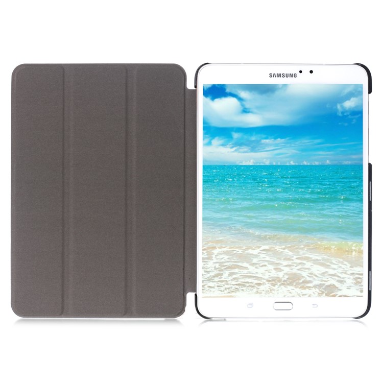 Lychee Tri-fold Smart Leather Tablet Case for Samsung Galaxy Tab S2 8.0 T715 T710 - Red-15