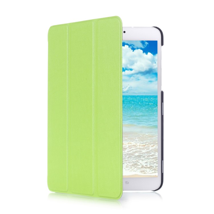 Lychee Tri-fold Stand Leather Smart Cover for Samsung Galaxy Tab S2 8.0 T715 T710 - Green-3