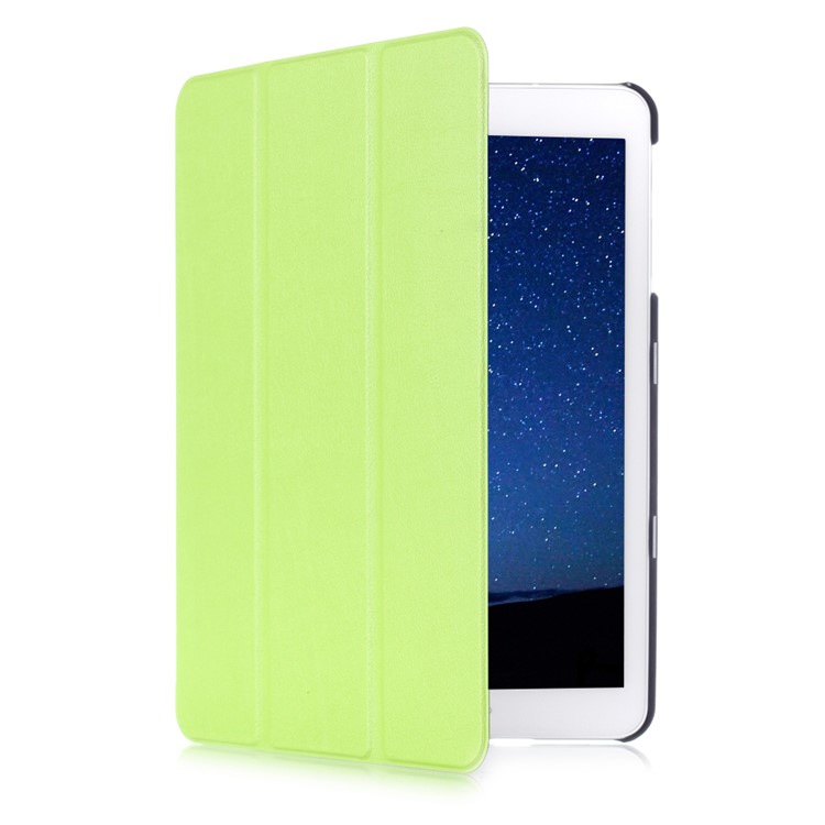 Lychee Tri-fold Stand Smart Leather Case for Samsung Galaxy Tab S2 9.7 T810 T815 - Green-3