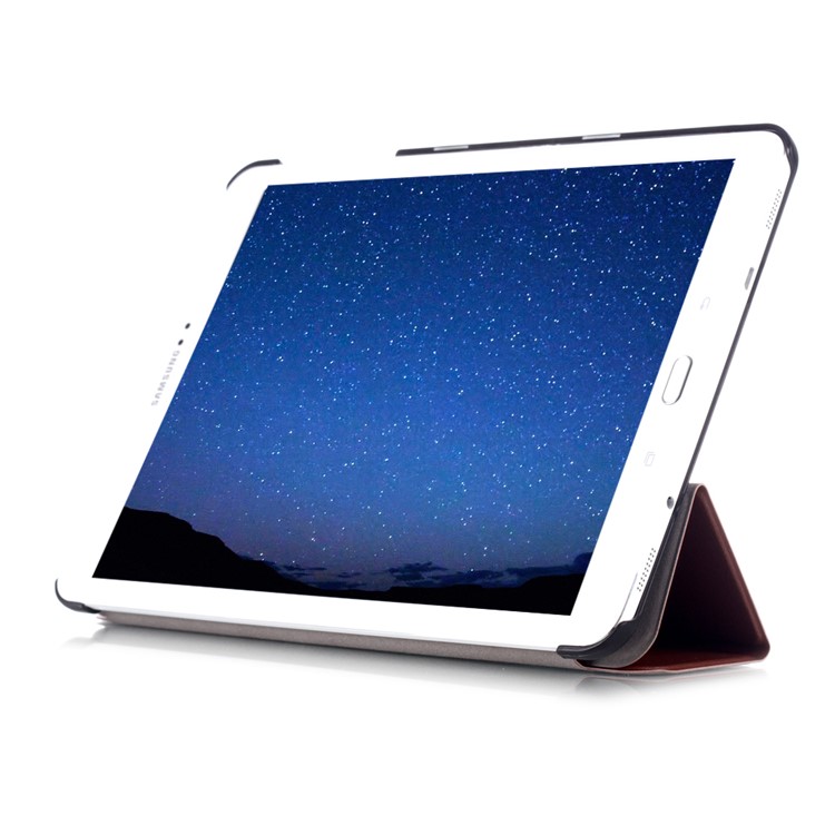 Tri-fold Leather Smart Case for Samsung Galaxy Tab S2 9.7 T810 T815 with Stand - Brown-5