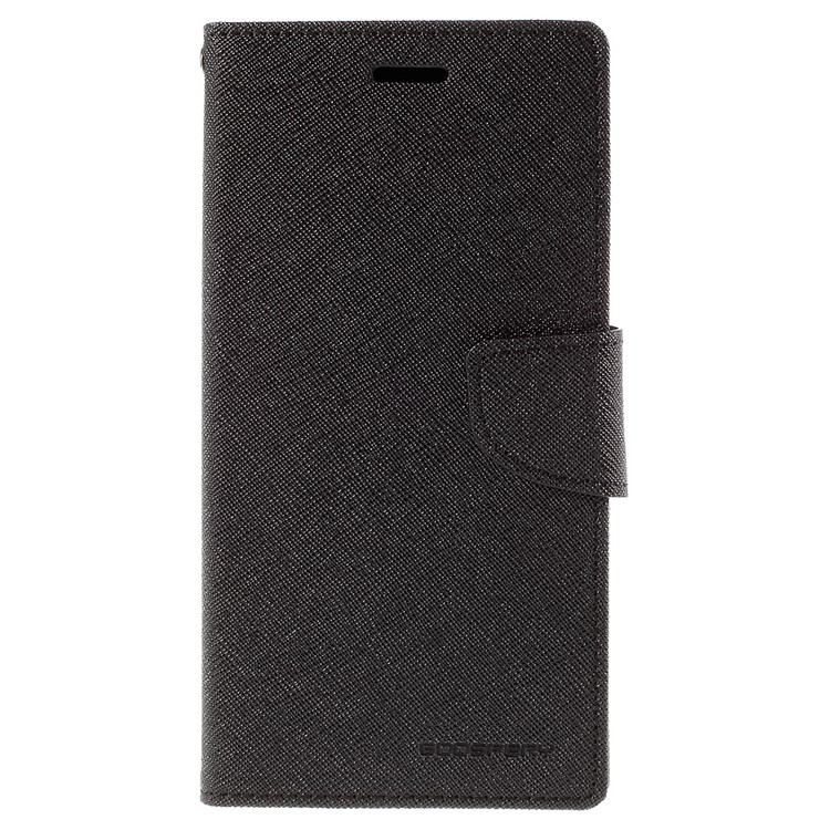 MERCURY Goospery Leather Wallet Case for Samsung Galaxy S6 edge Plus G928 with Stand - Black-3