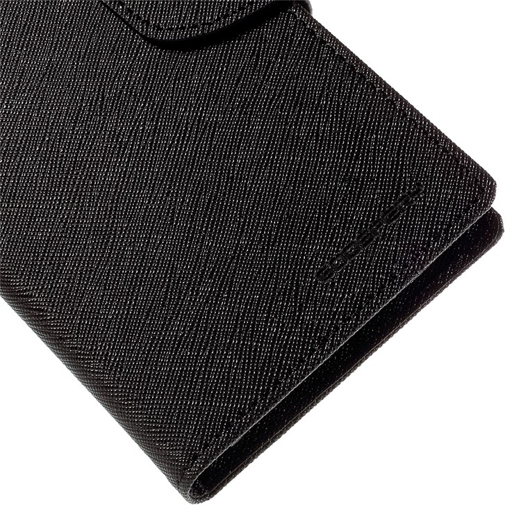 MERCURY Goospery Leather Wallet Case for Samsung Galaxy S6 edge Plus G928 with Stand - Black-8