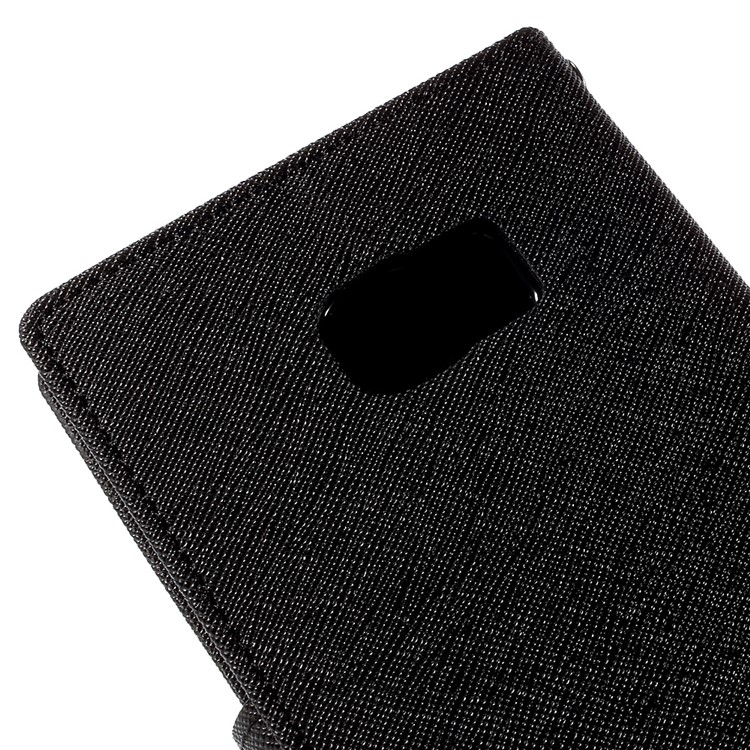 MERCURY Goospery Leather Wallet Case for Samsung Galaxy S6 edge Plus G928 with Stand - Black-9