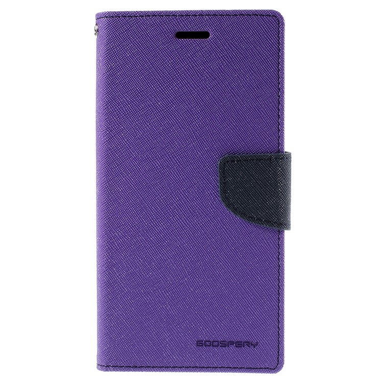 MERCURY Goospery Wallet Leather Cover for Samsung Galaxy S6 edge Plus G928 - Purple-3