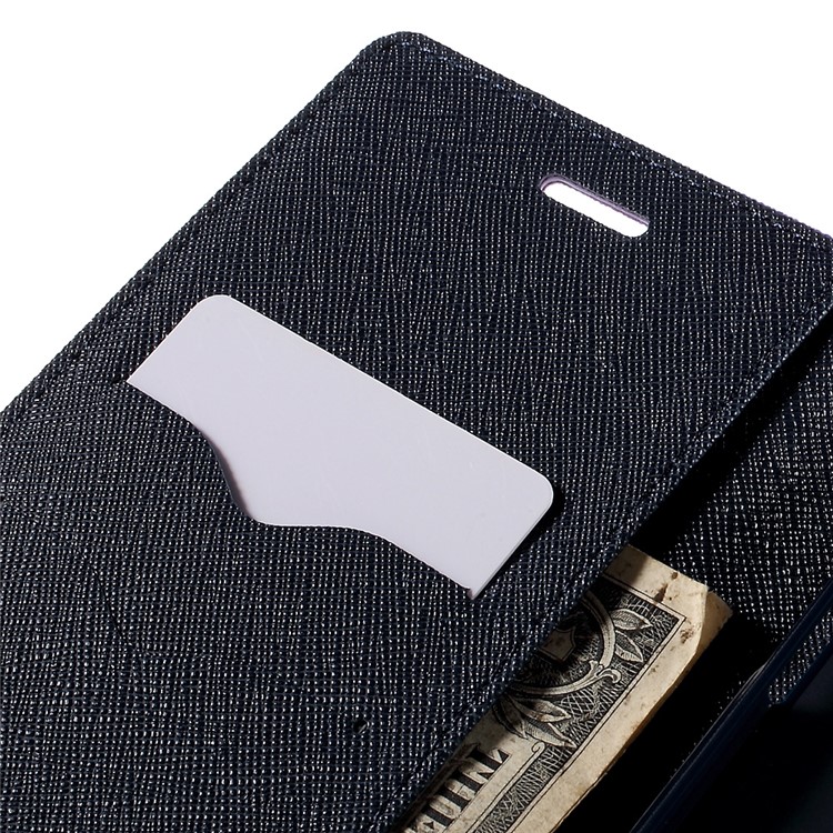 MERCURY Goospery Wallet Leather Cover for Samsung Galaxy S6 edge Plus G928 - Purple-7