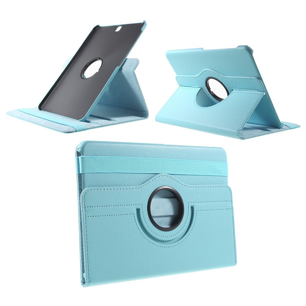 360-degree Rotary Stand Leather Cover for Samsung Galaxy Tab S2 9.7 T810 T815 - Light Blue-1