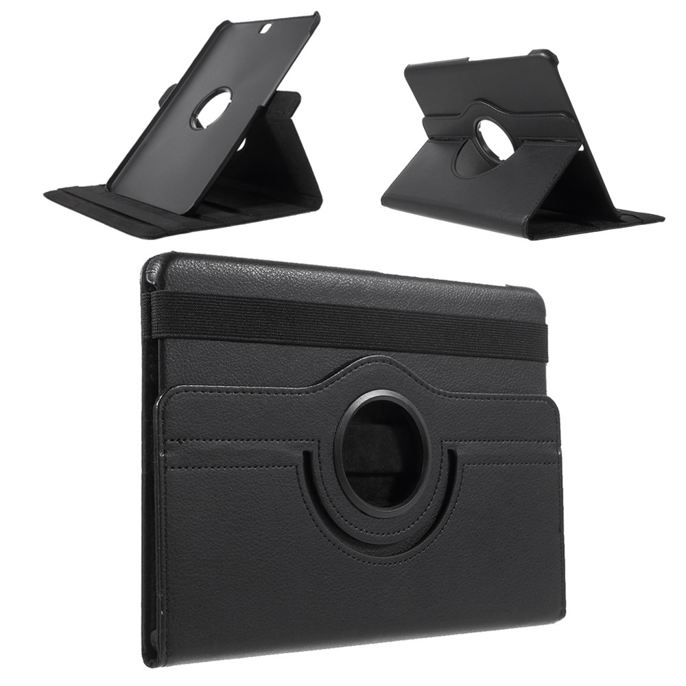 Rotary Stand Leather Flip Cover for Samsung Galaxy Tab S2 9.7 T810 T815 - Black-1