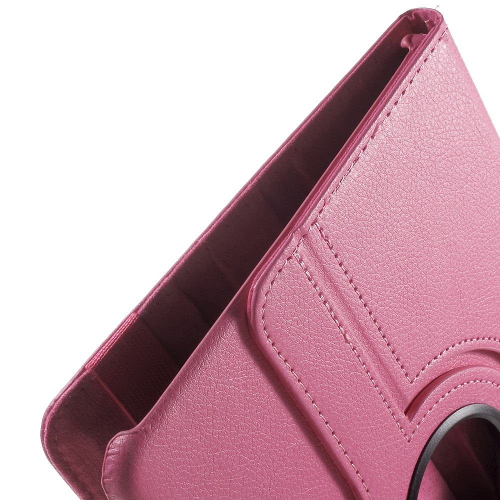 Coperchio di Vetro in Pelle Rotativa Per Samsung Galaxy Tab S2 9.7 T810 T815 Accessorio Tablet a Base Multi-angolo - Rosa