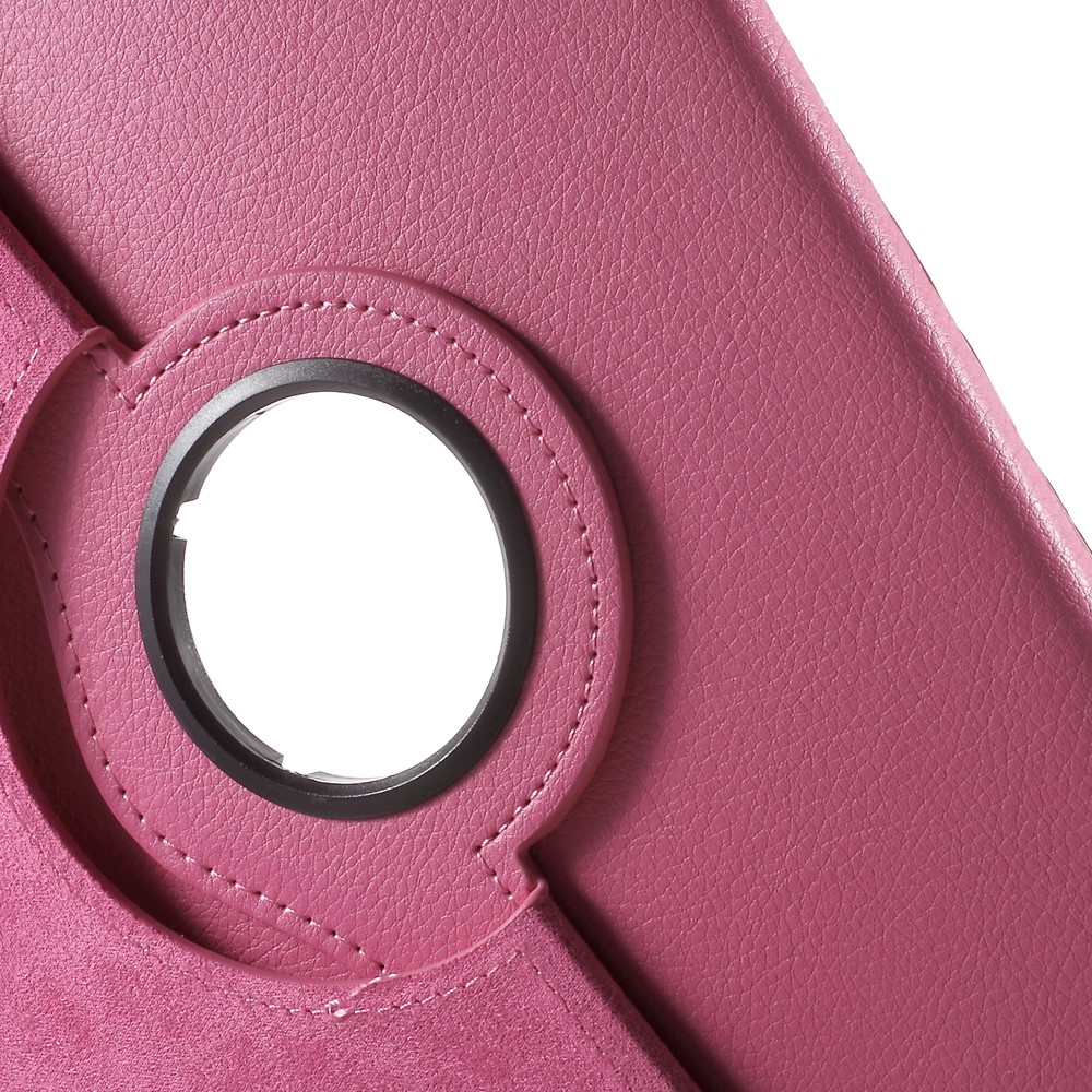 Coperchio di Vetro in Pelle Rotativa Per Samsung Galaxy Tab S2 9.7 T810 T815 Accessorio Tablet a Base Multi-angolo - Rosa