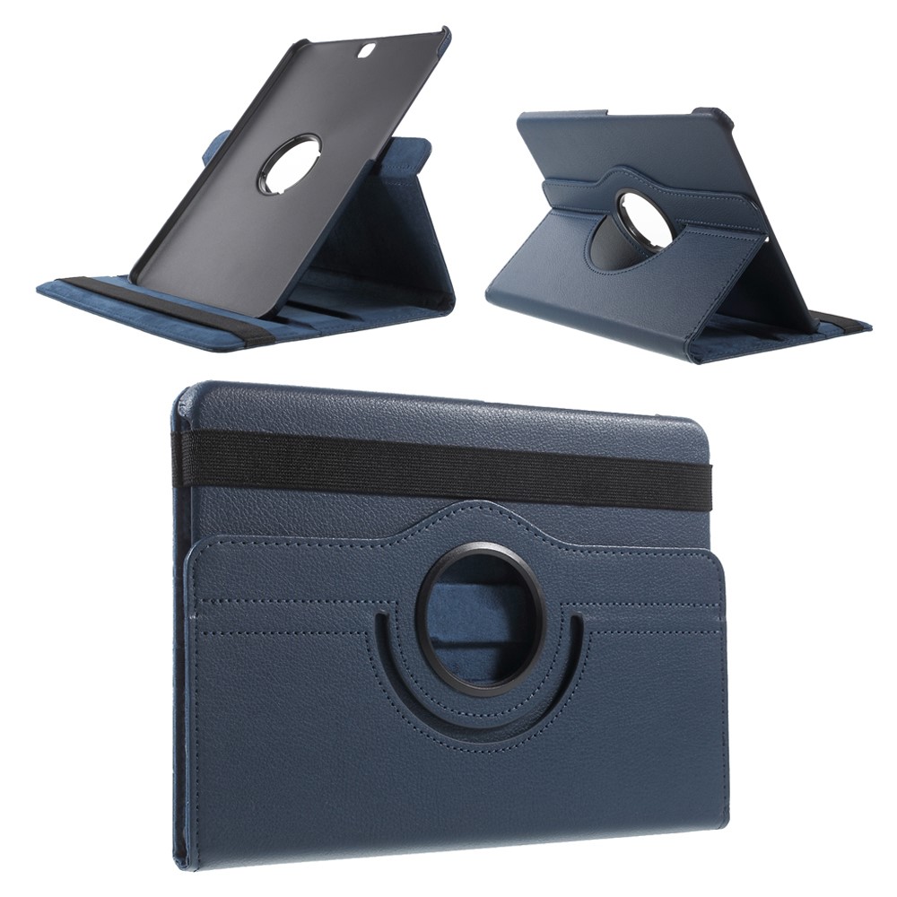 Flip Leather Case with Rotary Stand for Samsung Galaxy Tab S2 9.7 T810 T815 - Dark Blue-1