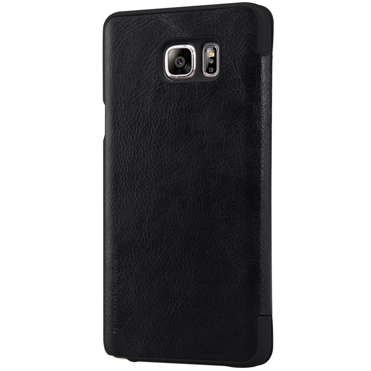 NILLKIN Qin Series Leather Case for Samsung Galaxy Note5 N920 with Card Slot - Black-2