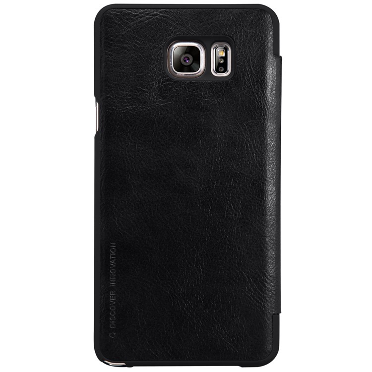 NILLKIN Qin Series Leather Case for Samsung Galaxy Note5 N920 with Card Slot - Black-4