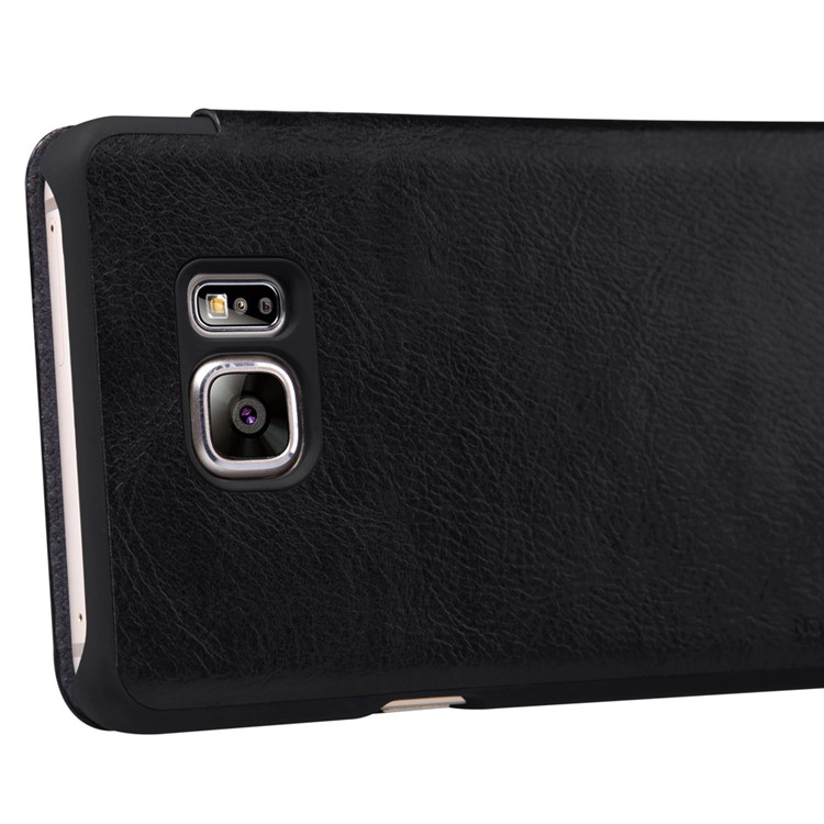 NILLKIN Qin Series Leather Case for Samsung Galaxy Note5 N920 with Card Slot - Black-5