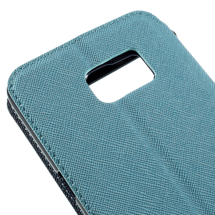 ROAR KOREA Diary View Leather Case for Samsung Galaxy S6 Edge Plus G928 - Baby Blue-9