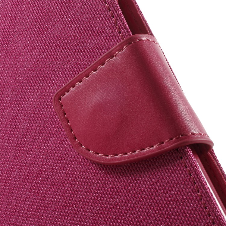 MERCURY GOOSPERY Canvas Leather Cover with Stand for Samsung Galaxy J5 SM-J500F - Rose-7