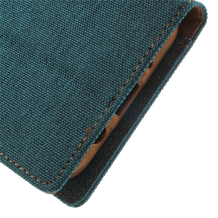 MERCURY GOOSPERY Canvas Leather Case Card Holder for Samsung Galaxy J5 SM-J500F - Green-8