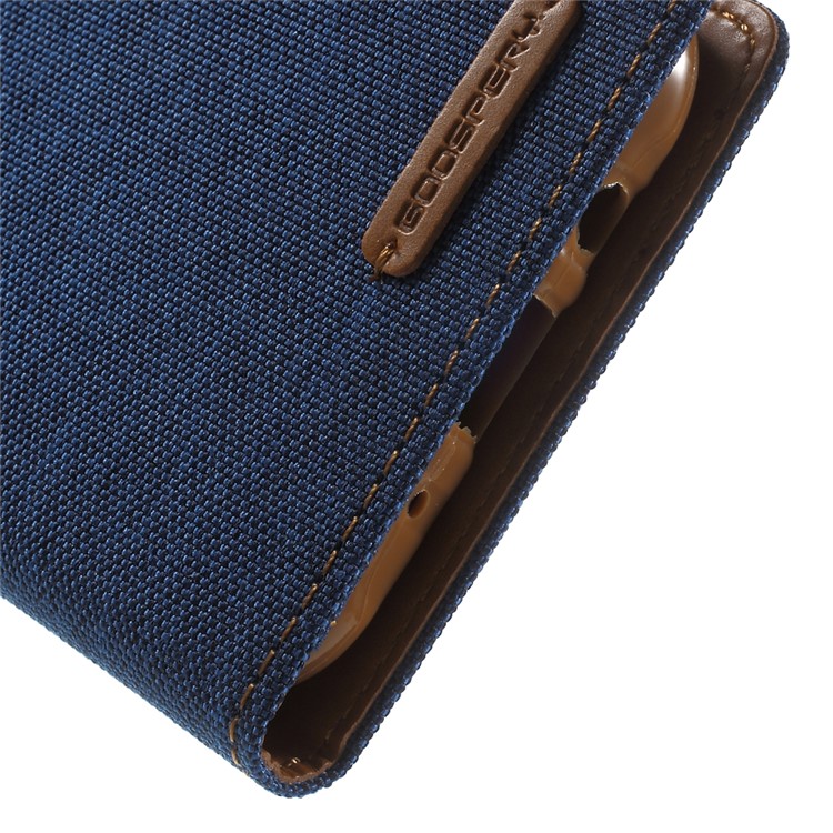 MERCURY GOOSPERY Canvas PU Leather Case for Samsung Galaxy J5 SM-J500F - Light Blue-8