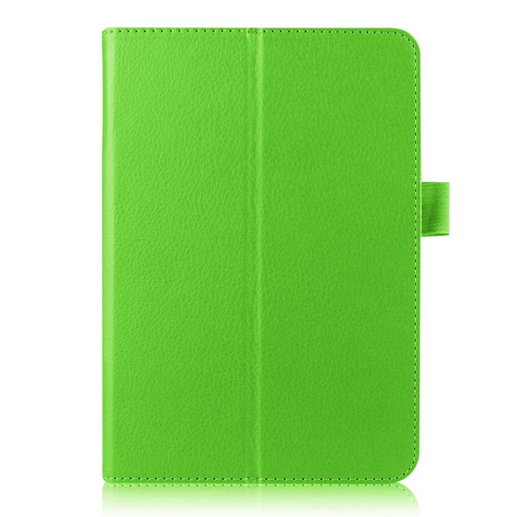 

Смарт-кожаная Подставка Для Планшета Для Samsung Galaxy Tab S2 8.0 T715 T710 Lychee Skin - Зеленый