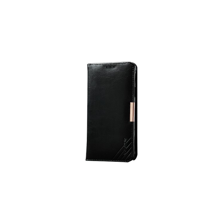 KLD Royal II Series Wallet Genuine Leather Case for Samsung Galaxy S6 edge G925 - Black-1