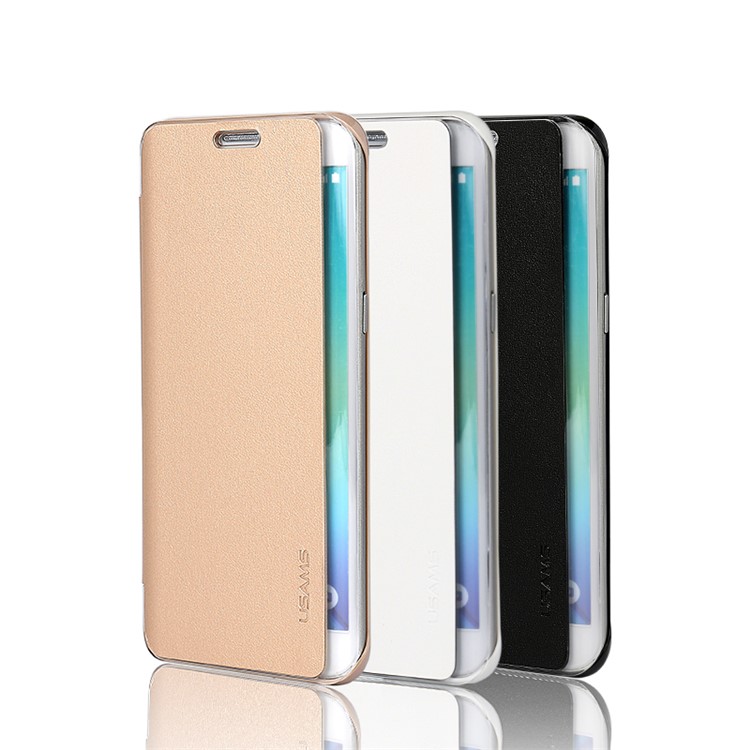 usams uview series leather for samsung galaxy s6 edge usams uview series leather for samsung galaxy s6 edge