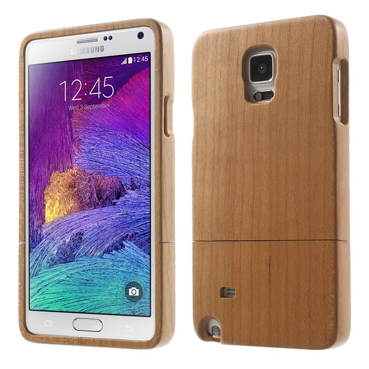 

Съемный Деревянный Каркас Жесткий Чехол Для Галактики Samsung Примечание 4 - Кленовое Дерево