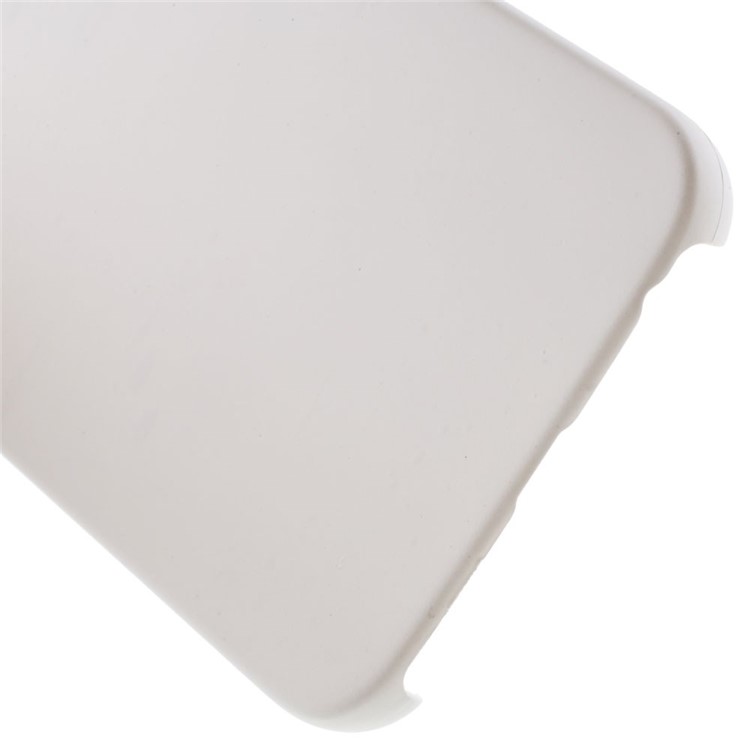 Rubberized Hard Plastic Cover for Samsung Galaxy S6 Edge G925 - White-4
