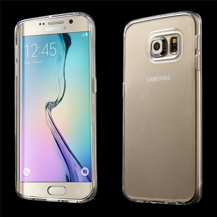 Transparent TPU Gel Case for Samsung Galaxy S6 Edge G925-1