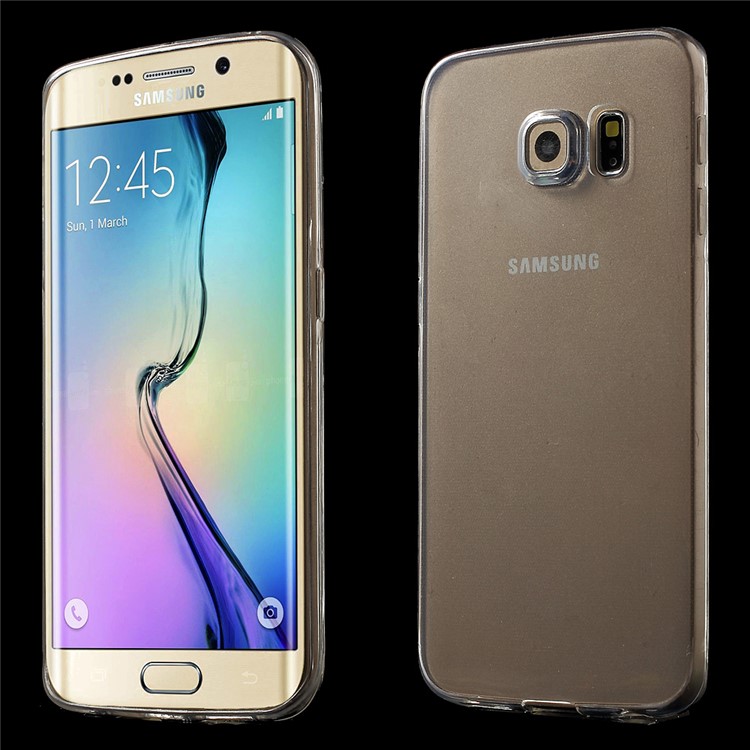Ultra-slim 0.6mm TPU Shell for Galaxy S6 edge G925 - Transparent-1