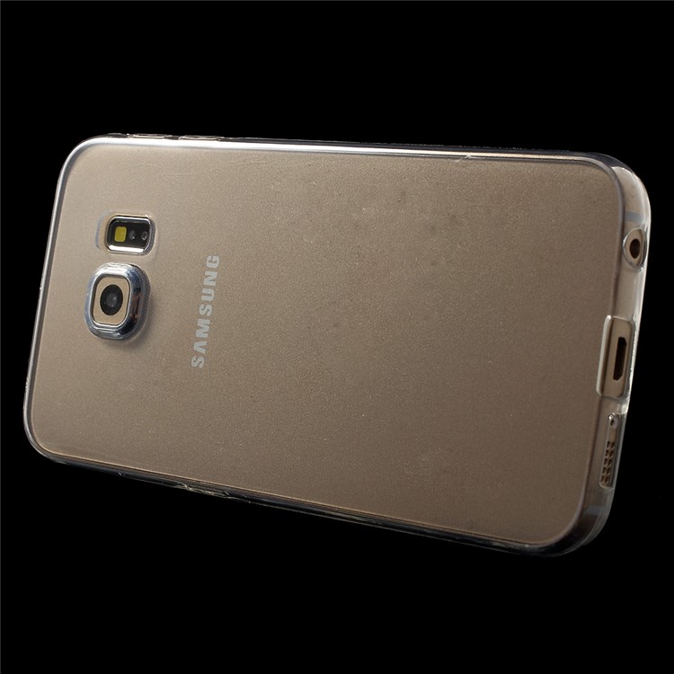 Ultra-slim 0.6mm TPU Shell for Galaxy S6 edge G925 - Transparent-3