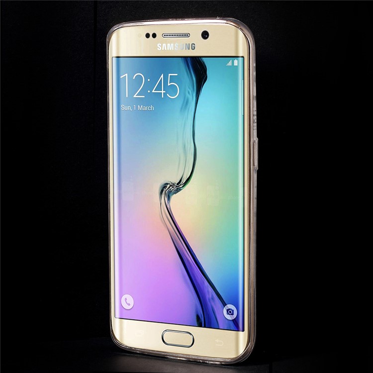 Color Printing Protective TPU Shell for Samsung Galaxy S6 Edge G925 - Paisley Flower-2