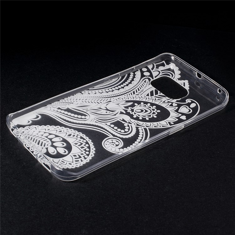 Color Printing Protective TPU Shell for Samsung Galaxy S6 Edge G925 - Paisley Flower-4