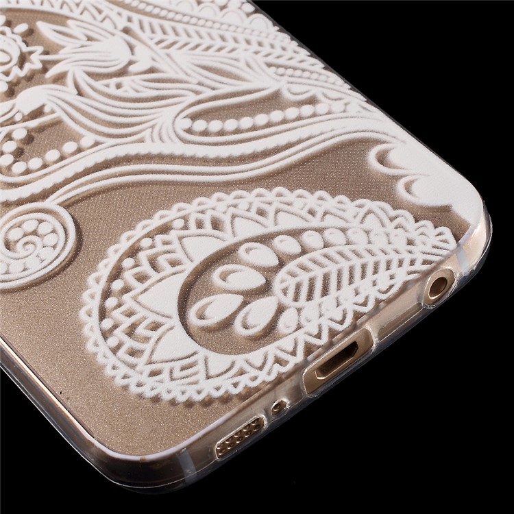 Color Printing Protective TPU Shell for Samsung Galaxy S6 Edge G925 - Paisley Flower-6