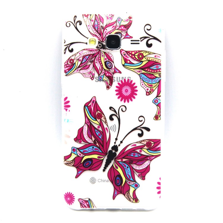 

Embossing TPU Gel Case for Samsung Galaxy J5 SM-J500F - Beautiful Butterfly