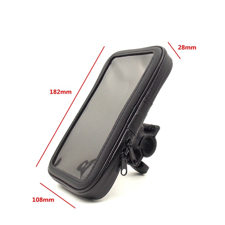 Bicycle Handlebar Mount Waterproof Case for Samsung Galaxy Mega 6.3 I9200, Inner Size: 168 x 9mm - Black-8
